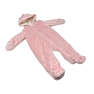 Baby‎ Girl's Pink Hooded Snowsuit - Size 6 Month